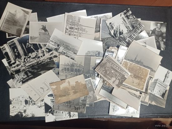 Фото сборный лот Ленинград, Рим, Москва, Кавказ -120шт