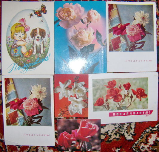 Открытки для коллекционеров-43шт