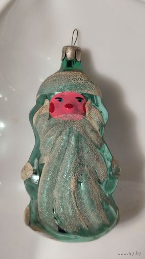 Ёлочная игрушка Дед мороз.Высота 9 см