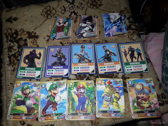 Карточки игровые одним лотом