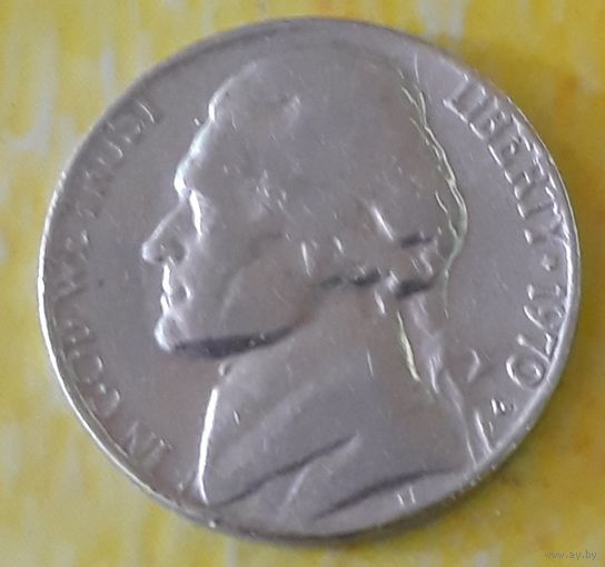 5 центов 1970 США МД Денвер