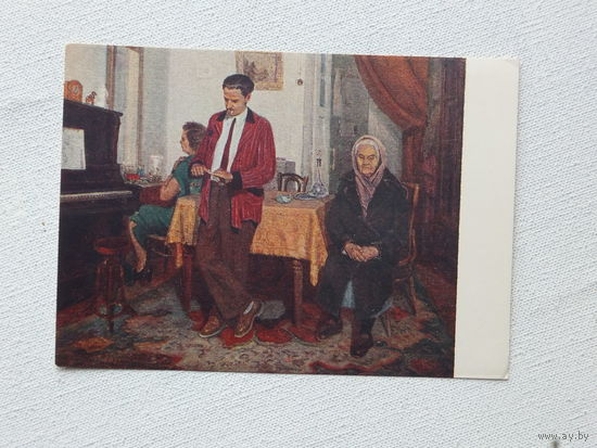 Бурак  соцреализм 1955 10х15 см