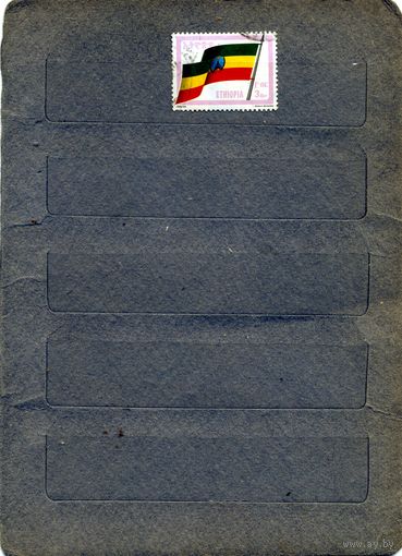 ЭФИОПИЯ,1989,   ГОС. ФЛАГ, "КОНЦЕВИК", Мi 1379,   Мi 4,5 евро