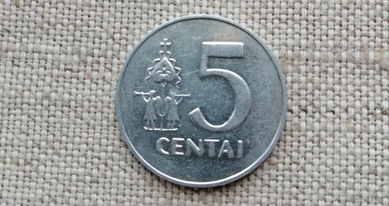 Литва 5 центов 1991