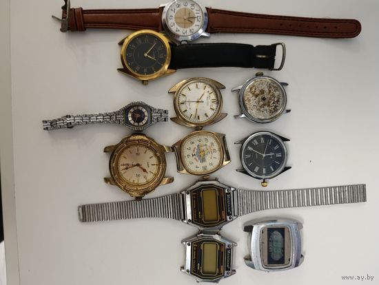 Часы(лот); полетAY1( позолота),восток( позолота), Монтана Montana