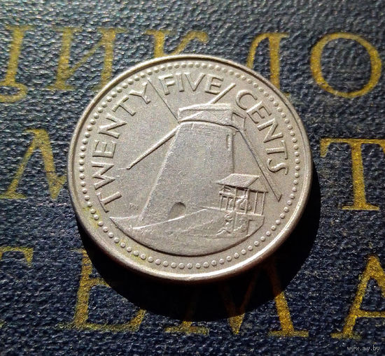 25 центов 1990 Барбадос #01