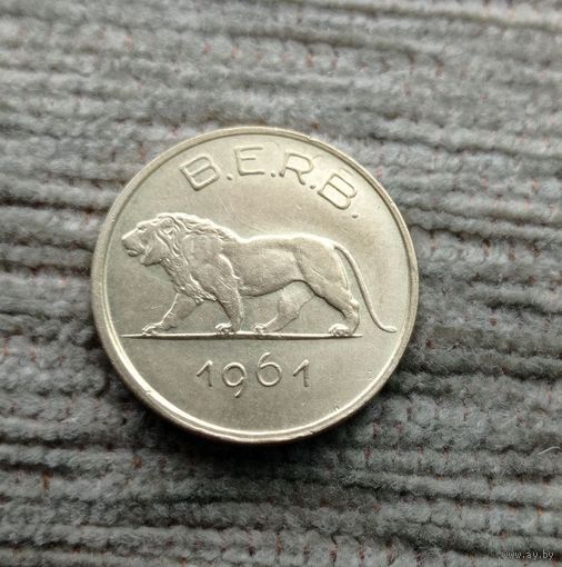 Werty71 Руанда - Бурунди 1 франк 1961 Лев Блеск