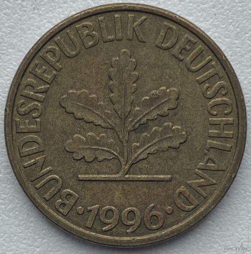 Германия 10 пфеннигов 1996 г. J