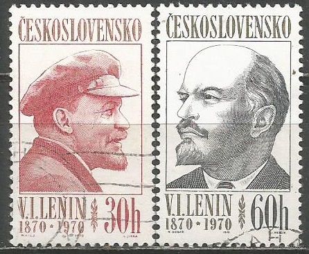 Чехословакия. 100 лет со дня рождения В.И.Ленина. 1970г. Mi#1939-40. Серия.