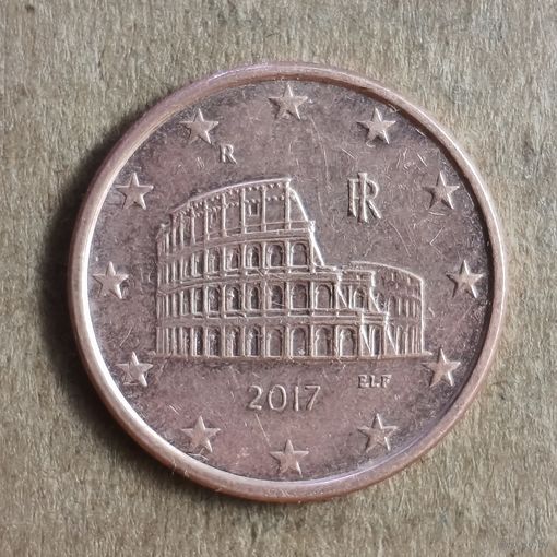 Италия 5 евроцентов, 2017 г., KM# 212