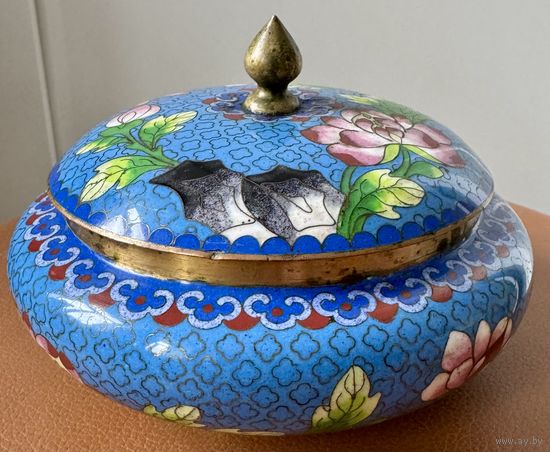 Шкатулка Китай 1950-60 в технике Клуазоне