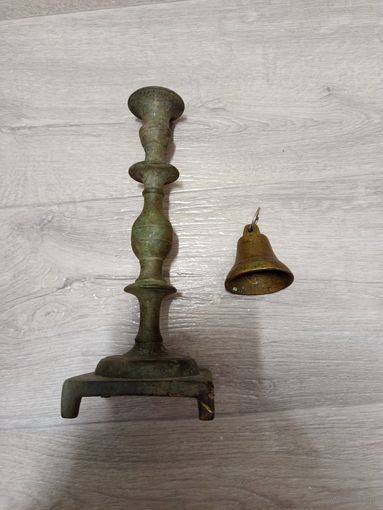 Подсвечники + колокольчик.