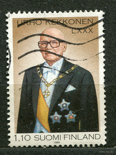 Президент Урхо Кекконен. Финляндия. 1980. Полная серия 1 марка