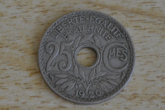 Франция 25 сантимов 1920