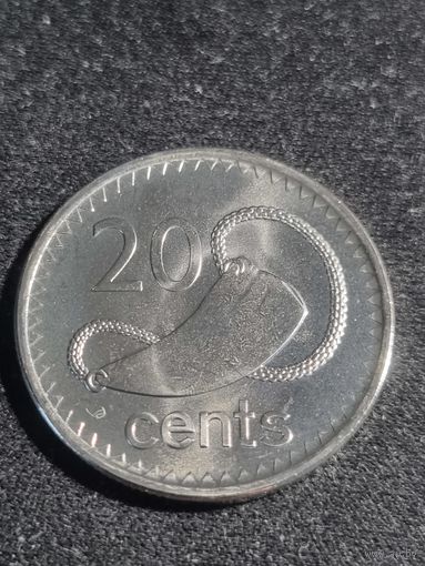 Фиджи 20 центов 2010 Unc