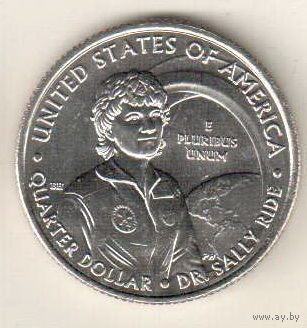 США квотер 2022 Выдающиеся Женщины Америки Доктор Салли Райд двор D
