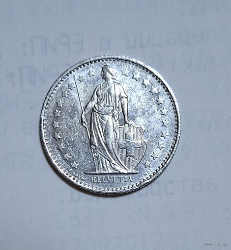 Швейцария 1/2 франка, 1982 год