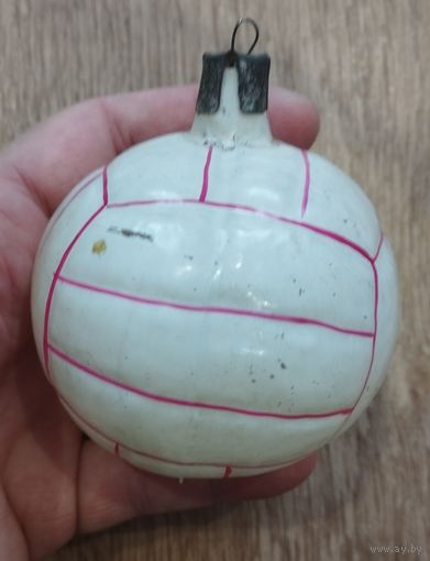 Ёлочная игрушка мяч большой