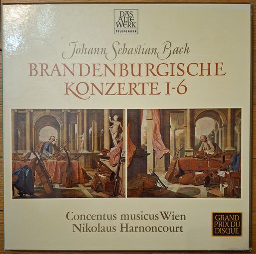 Johann Sebastian Bach. Concentus Musicus Wien - Nikolaus Harnoncourt – Brandenburgische Konzerte 1-6. (2LP)