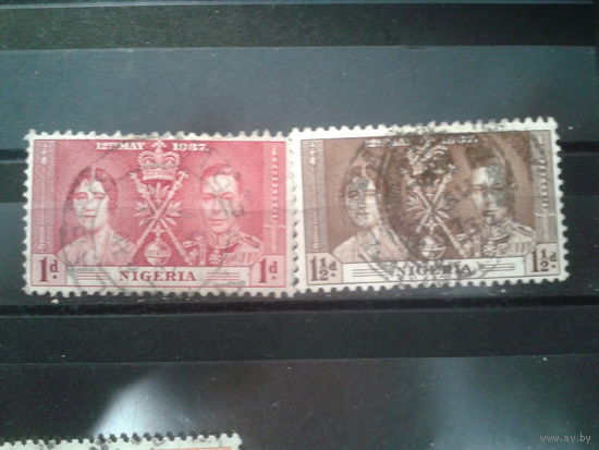 Нигерия, колония Англии, 1937. Коронация короля Георга VI и королевы Елизаветы