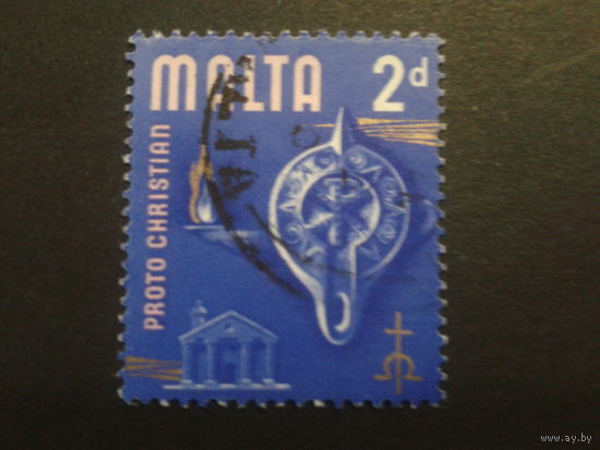 Мальта 1965 стандарт 2 пенса
