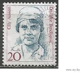 ФРГ. Ц.Ауссем. Теннисистка. 1988г. Mi#1365.