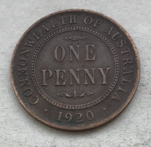 Австралия 1 пенни 1920 Георг V (Сидней - без точек)