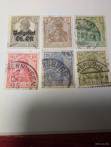 Марки Германия 1900-1922