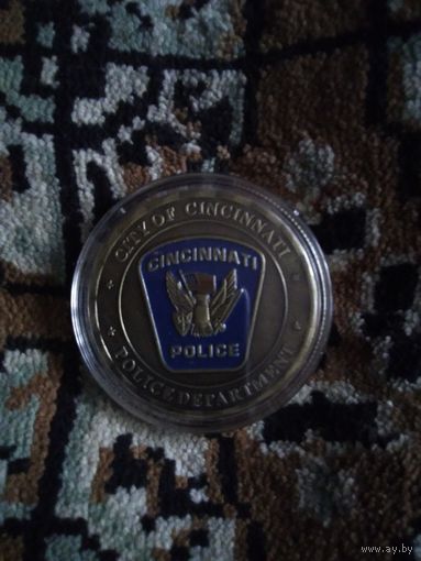 СУВЕНИРНАЯ МОНЕТА ПОЛИЦИЯ ЦИНЦИННАТИ
