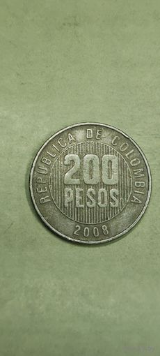 Колумбия 200 песос 2008