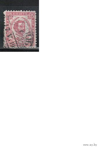 Черногория(Княжество)-1898,(Мих.38) гаш. , Стандарт, , Князь Никола I
