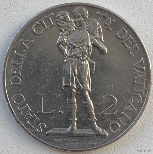 Ватикан 2 лиры 1934 г.