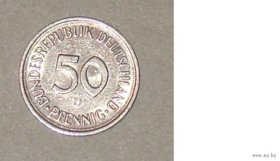 50 пфеннигов 1982 D F ФРГ Германия