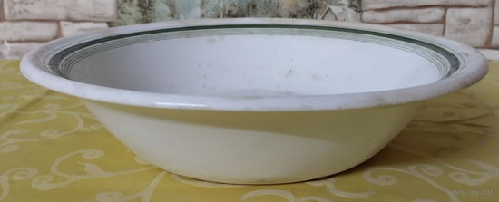 Тарелка суповая-6 СССР. Будянский фаянсовый завод - Серп и Молот (Буды), 1957-1965 гг