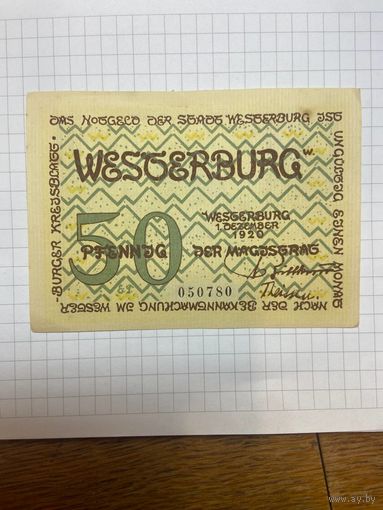 50 пфеннигов (нотгельды) г. Германия Вестербург-1201