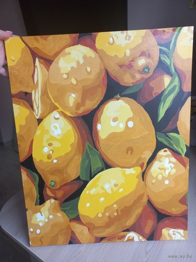 Картина по номерам Лимоны