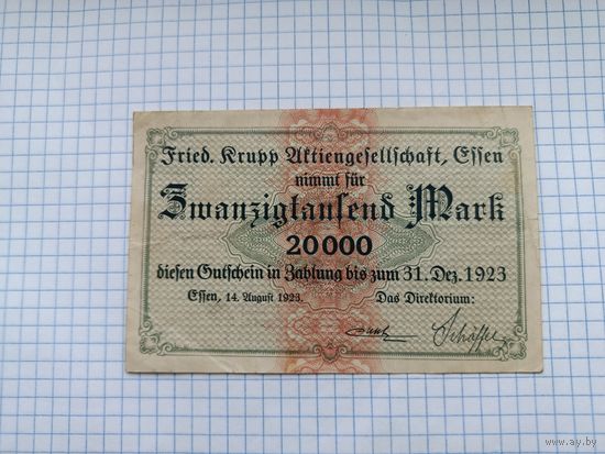 Германия 20 тысяч марок 10)