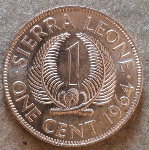 Сьерра-Леоне 1 цент, 1964 г., KM# 17