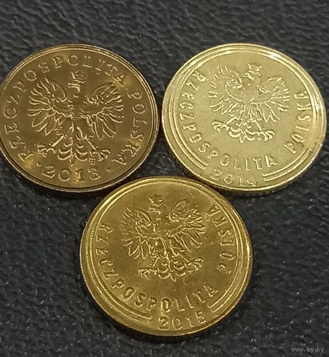 1 грош - 3 шт. 2013,14,15. Цена за все.