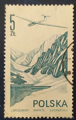 Польша 1976 история Авиаций . без клея