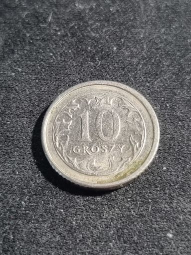 Польша 10 грошей 1991