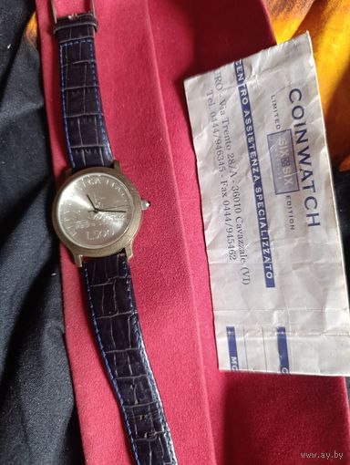 Серябные часы италия