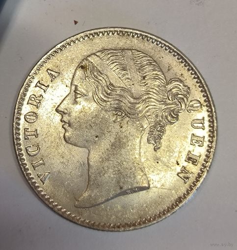 С рубля без мц! 1 рупия 1840 британская Индия яркая!