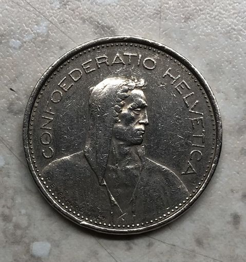 5 франков 1968 г., Швейцарский союз, литера В.