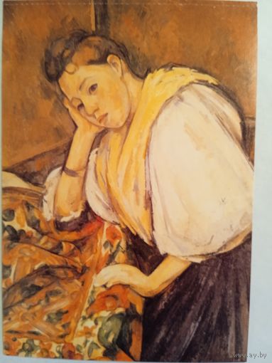 Сезанн. Опершаяся на локать иная итальянка. Издание Великобритании