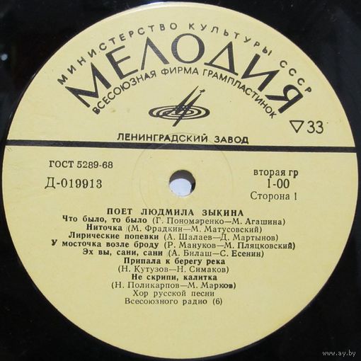 Людмила Зыкина (Что было, то было)