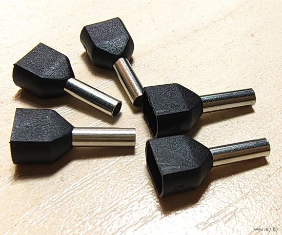 Наконечник на кабель ((лот 40 штук)) гильза на провод, штыревой, трубчатый. Для многожильного кабеля. TE1508