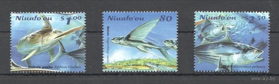 Ниуафооу 2001 Морская Фауна Рыбы MNH серия 3 марки