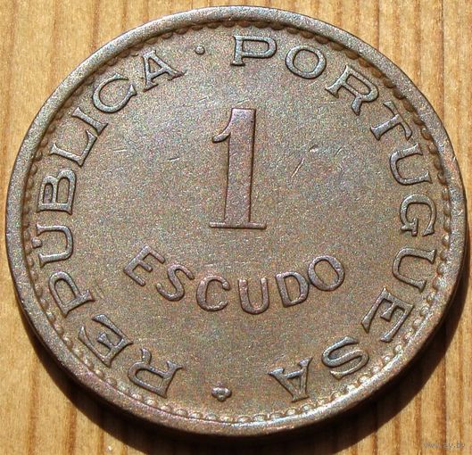 Гвинея - Бисау. 1 эскудо 1973 год   KM#14  Тираж: 250.000 шт  "Монета в патине"