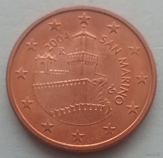 Монета Сан-Марино 5 евроцентов 2004 года